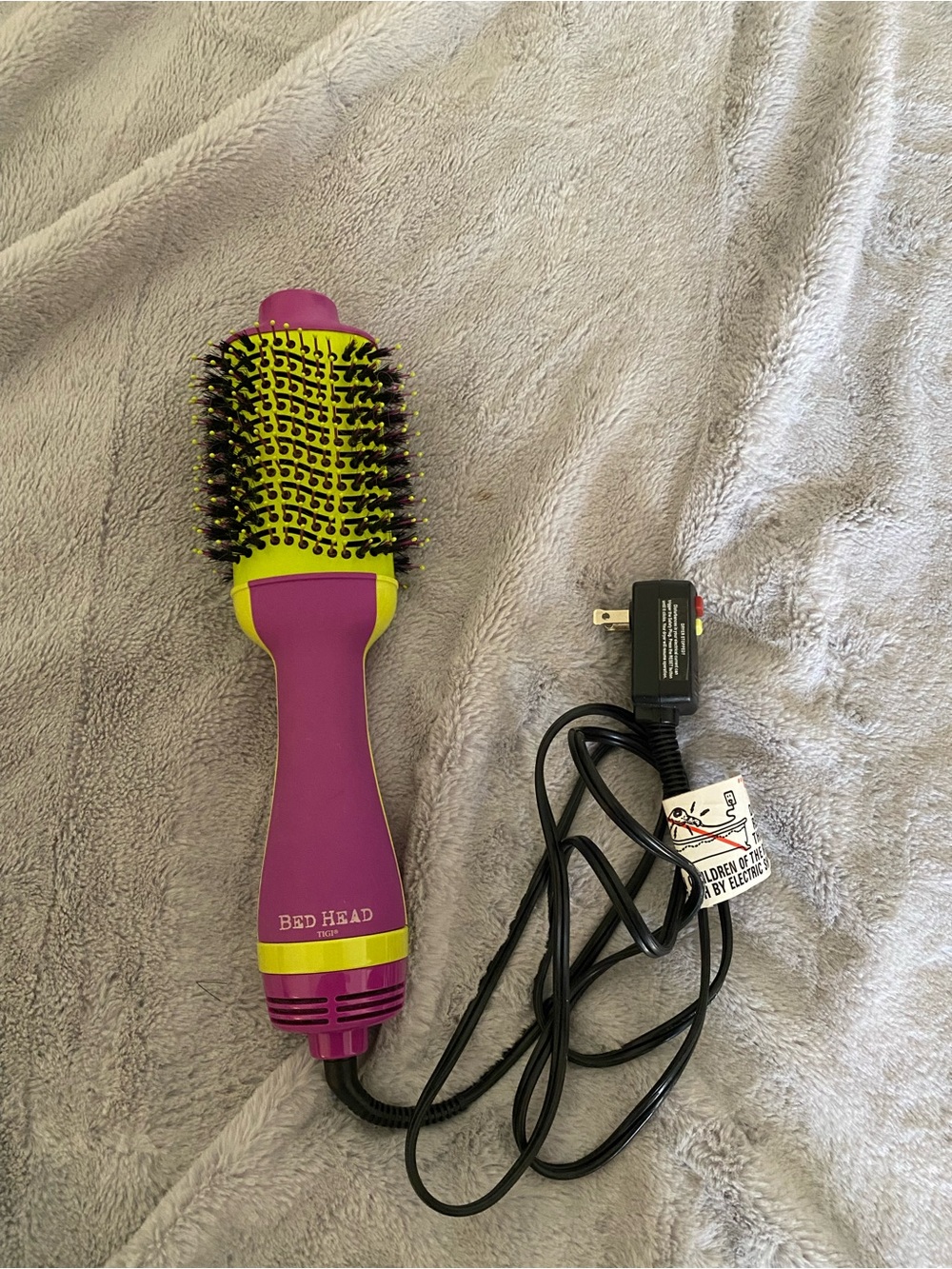 BedHead Pink and Lime Hot Air Styling Brush